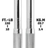 Powerbuilt Micrometer Torque Wrench, 1/2-Inch Drive, Reversible Ratchet Clicks, Lockable,