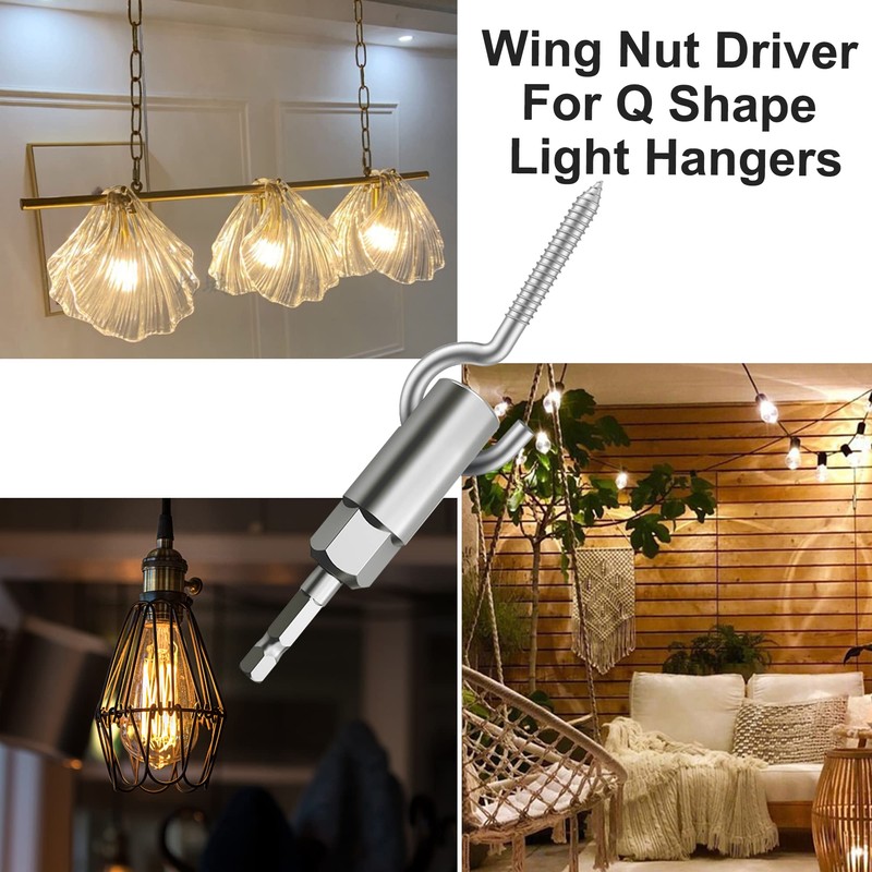 Monliful 2 Pack (13mm,19mm) 1/4 Inch Hex Shank Nut Driver