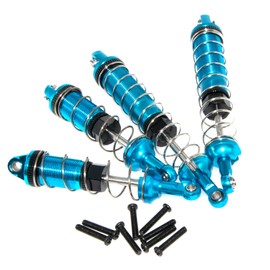 Shock Absorber Compatible with 1/12 Wltoys 12428 12429 Part 12423 FY03 12628 Short Course Desert Buggy Off-Road Hop-up Rc Car Full Metal Front Rear Shocks Upgrade (Blue)