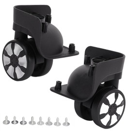 Luggage Swivel Wheels, 360 Swivel Plastic Wheel Replacement Luggage Universal Wheel Luggage Travel Suitcase Wheels for Suitcase Trolley