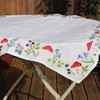 Trimits Embroidery Kit - Tablecloth - Includes Printed Fabric, Threads,