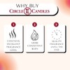 Circle E Candles, Buttery French Vanilla Scent, Extra Small Size