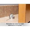 BRINKS Commercial - Dome Floor Door Stop, Satin Chrome Finish