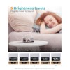Digital Alarm Clock, with Large Led Temperature Display, Portable Alarm