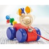 Selecta Hanna Hoppel 62023 Rabbit Pull-Along Toy, 12 cm, Lilli