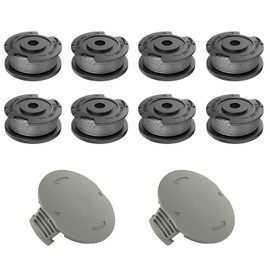 EVENLINKICS Grass trimmer thread spool, for Bosch cordless grass trimmer EasyGrassCut 18, 23, 26. Thread spool diameter 1.6 mm, length 4.8 m, compatible with Bosch F016800569 original spool (8 spools