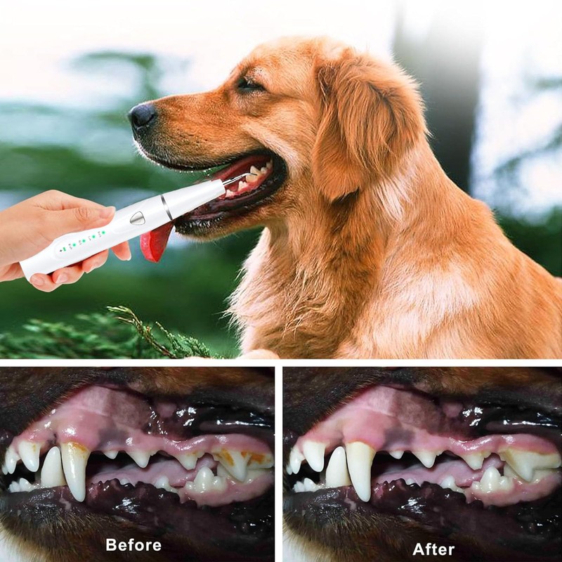 Psytpusa Dog Teeth Cleaning Kit - Dental Plaque Remover Tool,