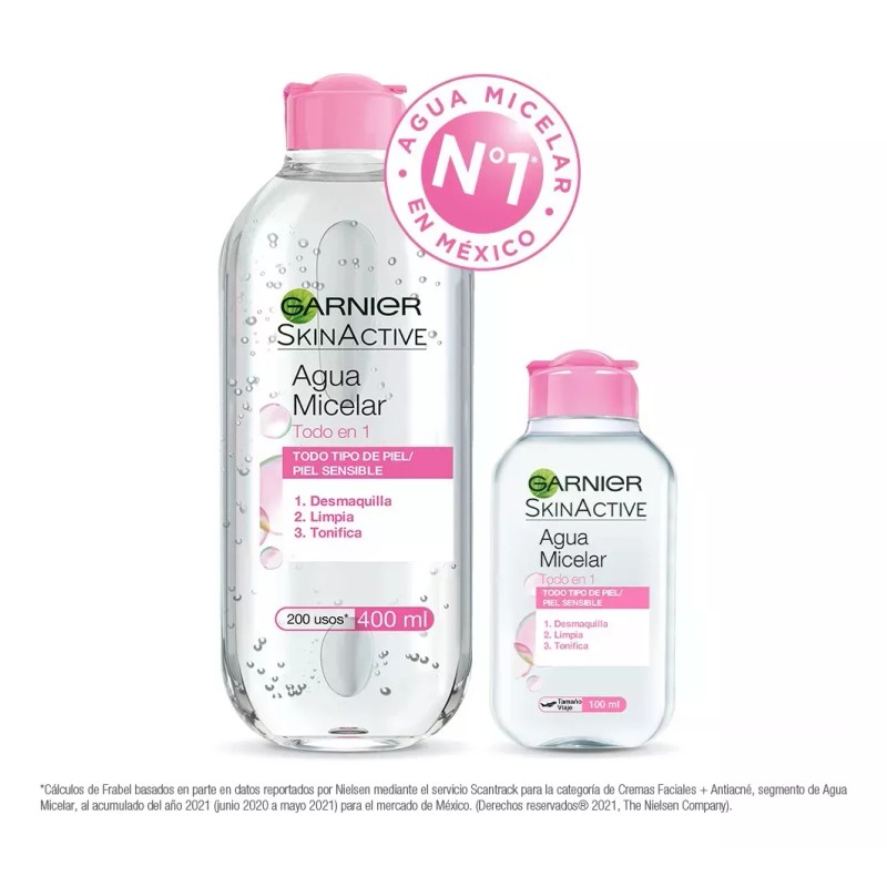 Garnier Kit Garnier Skin Active Agua Micelar Todo En 1,