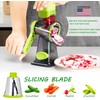 Eleko Meyar Cheese Grater with Handle, Multifunctional Manual Rotary Cheese
