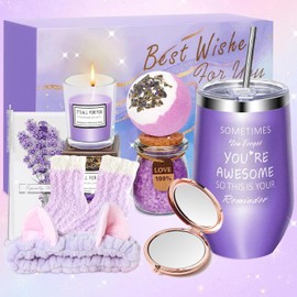 Regalos de Cumpleaños para Mujeres,Cuidado Personal Canasta de Spa Relajante para Mujer,Regalos del Día de la Madre,Navidad para Amigas, Mamá, Hermana,Pareja,San Valentín, Día del Maestro