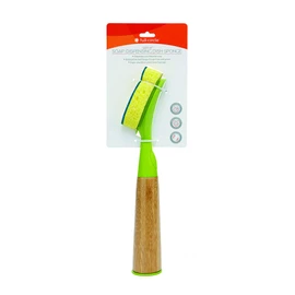 Full Circle Suds Up Soap Dispensing Dish Sponge with Bamboo Handle, 3 oz
