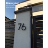 Weforu Modern House Number Sign,5 Inch Door Numbers Signage Plaque
