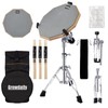 GrowDaily Drum Practice Pad Snare Drums Stand Set 12 In