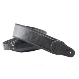 RightOn! BASSMAN Smooth Black Guitar/Bass Strap