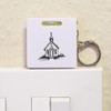 Azeeda 'Small Chapel' Keyring Tape Measure/Spirit Level Tool (KM00038386)