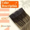 Full Shine Invisible Wire Hair Extensions Balayage Hair Extensions Clip