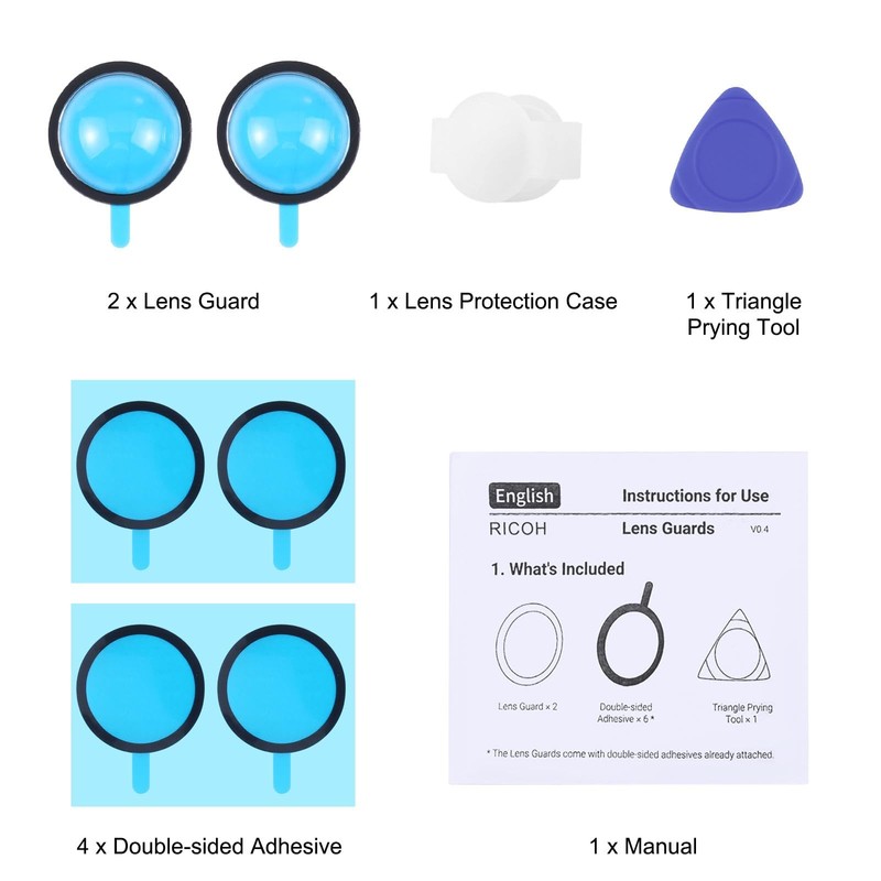 PULUZ Lens Guard PC Protective Cover Kit Camera Accessories Ricoh