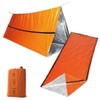 morytrade Simple Tent Sleeping Bag Set, Survival Emergency Sheet, Aluminum,