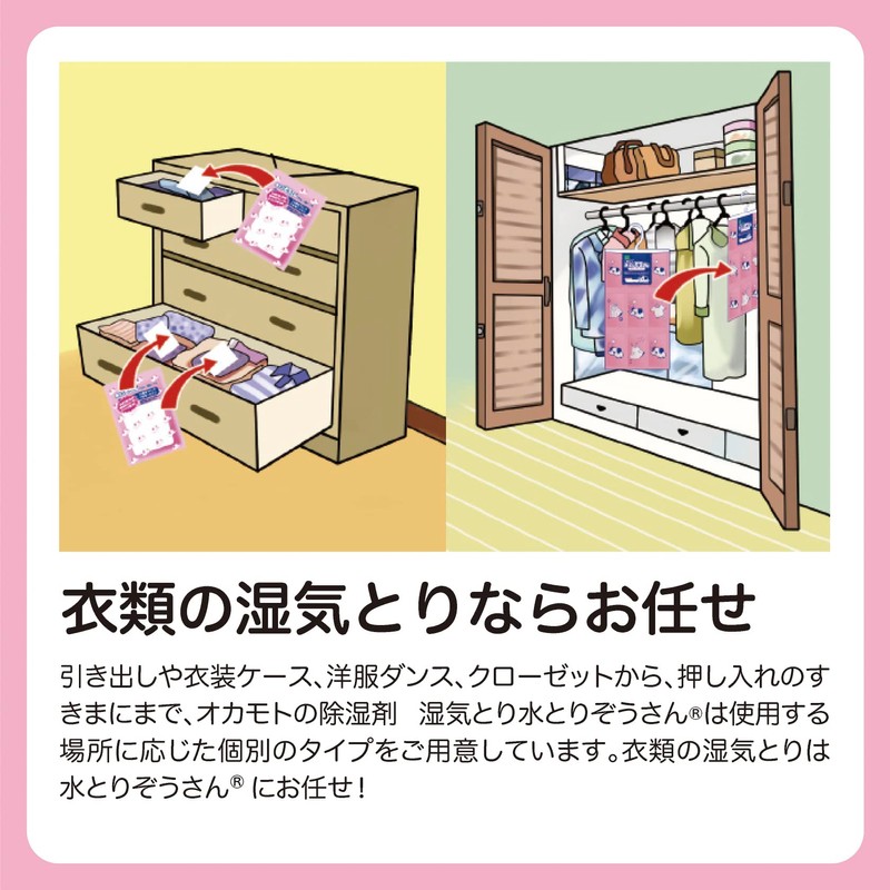 Okamoto Water Elephant for Drawers and Clothes Case, 12 Sheets