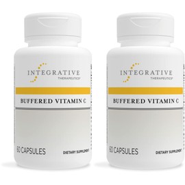 Integrative Therapeutics Buffered Vitamin C - Antioxidant Support Supplement for Healthy Skin & Connective Tissues* - Vegan & Gluten-Free - 60 Capsules (2 Pack)