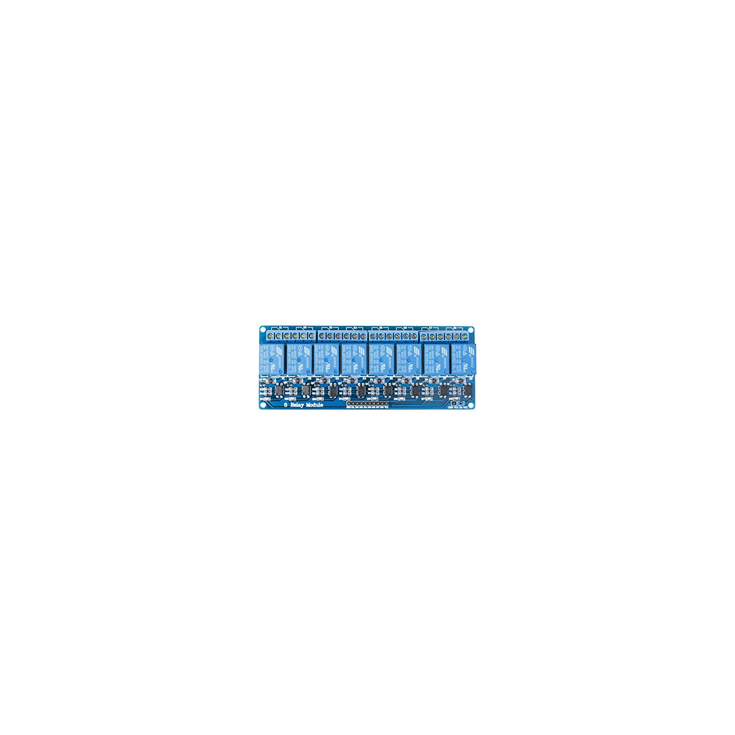 ELEGOO 8 Channel DC 5V Relay Module with Optocoupler Compatible with ...