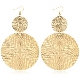 Boho Earrings for Women Trendy Gold Dangle Earrings Vintage Bohemian Indian Country Jewelry Gifts Boho Dress Chic Clothing