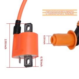 Ignition Coil Replaces # 30500-VM3-405 Fit for Honda ATC 110 185 200 1980-1983 / Honda 200E Big Red 1982-1983 / Honda 200ES Big Red 1984