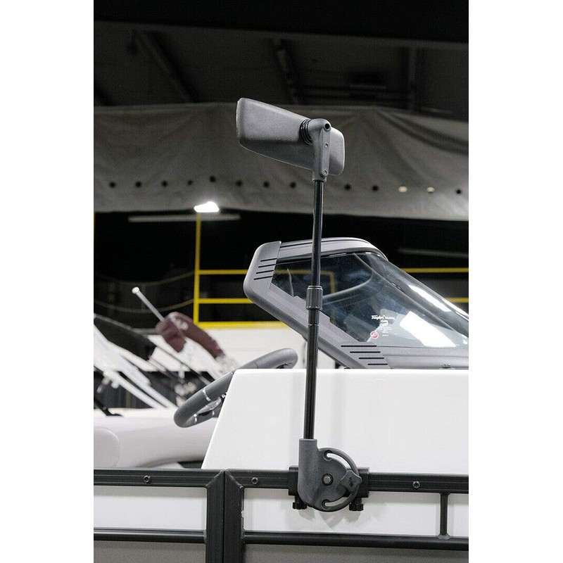 Extra Large Pontoon Boat Mirror (5" x 11.8") & Bracket,