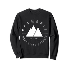 Chamonix Valley Mont Blanc France Skiing Snowboarding Ski Sweatshirt
