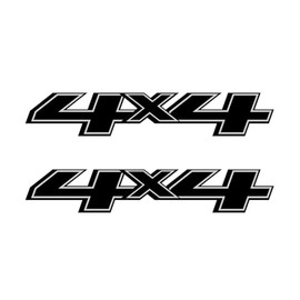 4x4 Truck Decals 2014-2017 Bedside Replacement Black Stickers