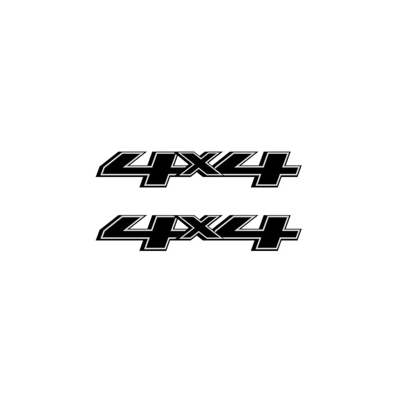 4x4 Truck Decals 2014-2017 Bedside Replacement Black Stickers