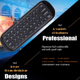 Kabellos Fernbedienung,Docooler 2.4G Air Tastatur Maus-Fernbedienung mit Tastaturen und Maus Funktion,TV Tastatursteuerung Infrarot Fernbedienung USB Empfänger für Smart TV Android TV Box Laptop PC