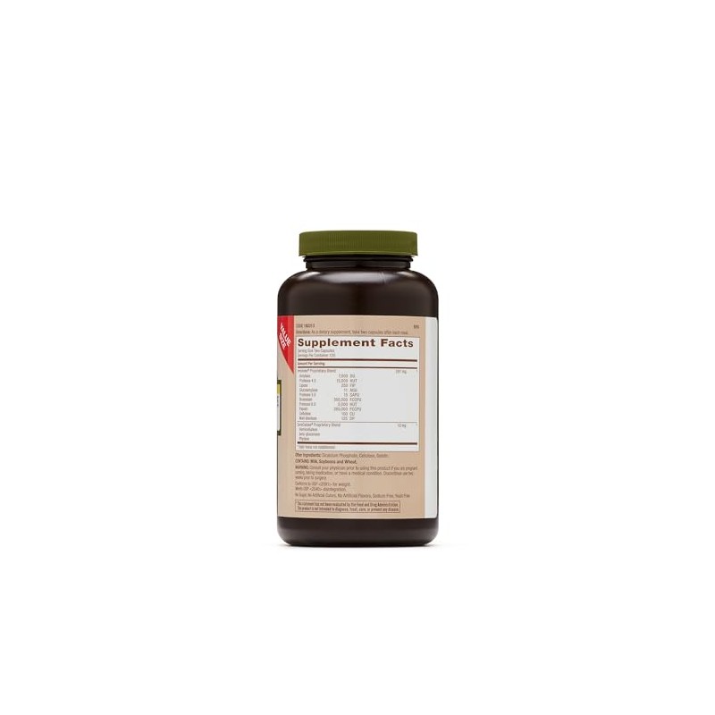 GNC Natural Brand Super Digestive Enzymes, Supports Protein, Carbohydrate and