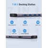 Docking Station, Lemorele 7 in 1 Dual Display Aluminiumgehäuse Adapter