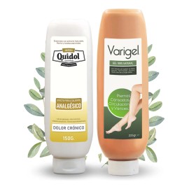 Kit Quidol Y Varigel - Alivio Para Dolor Y Piernas Cansadas.