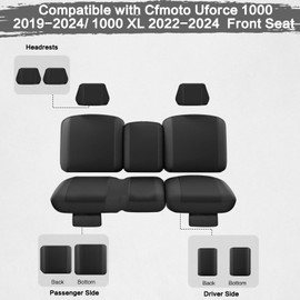 LKV UTV Uforce 1000 Seat Covers Compatible with CFMOTO UFORCE 1000 2019-2024 Uforce 1000 XL Front Seat 2022-2024 UFORCE 1000 Accessories