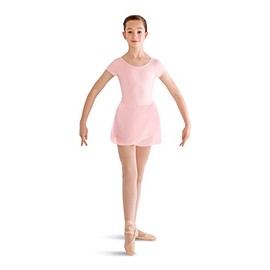 Bloch Dance Girls Prisha Short Sleeve Leotard Dress, Candy Pink, Size 8-10