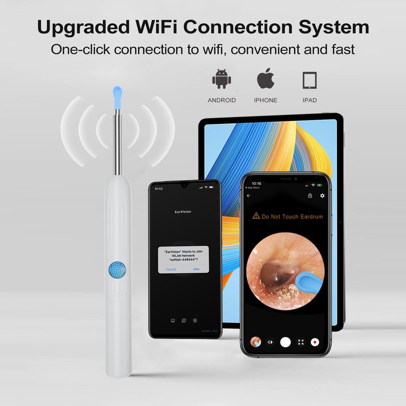 Ear Wax Removal, Earwax Remover Tool with 8 Pcs Ear