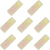 8 PCS Metal Mending Plates Flat Joining Plate Support Brace