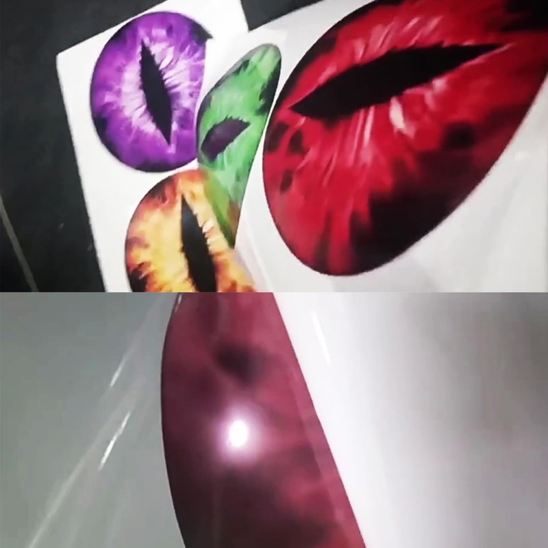 Beast Eyes Headlight Decals, Eye Decals for Jeep Headlights, Round