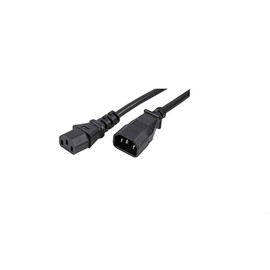 Pro Elec PE01091 IEC C14 Plug To IEC C13 Socket Extension Lead 10A, Black, 5m