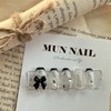 Twinkle Ribbon Nail Tip - Square / 트윙클 리본 네일팁