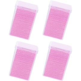 Toallitas Limpiadoras Profesionales 4 Cajas 800 Piezas Tela No Tejida Color Rosa para Pegamento de Pestañas para y Extensión de Pestañas