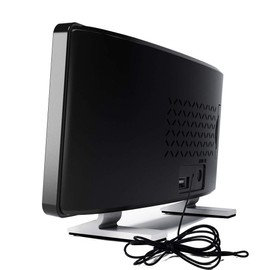 DollaTek Polyphonic Double Alarm Clock LED Large Screen Display Electronic Clock - white word