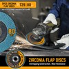 AMARTISAN 30-Pack Angle Grinder Wheels & Flap Discs 4-1/2" Inches