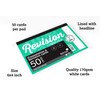 Luxpad A6 Gluebound Revision & Presentation Cards - White. 50