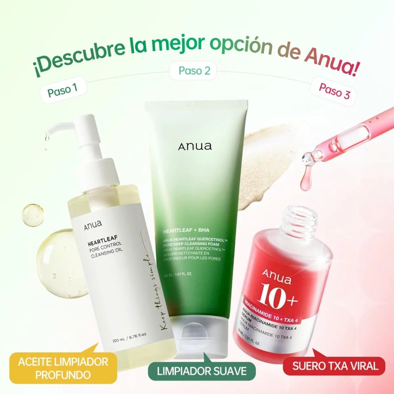 Anua Kit Para Principiantes De 3 Pasos Piel De Cristal