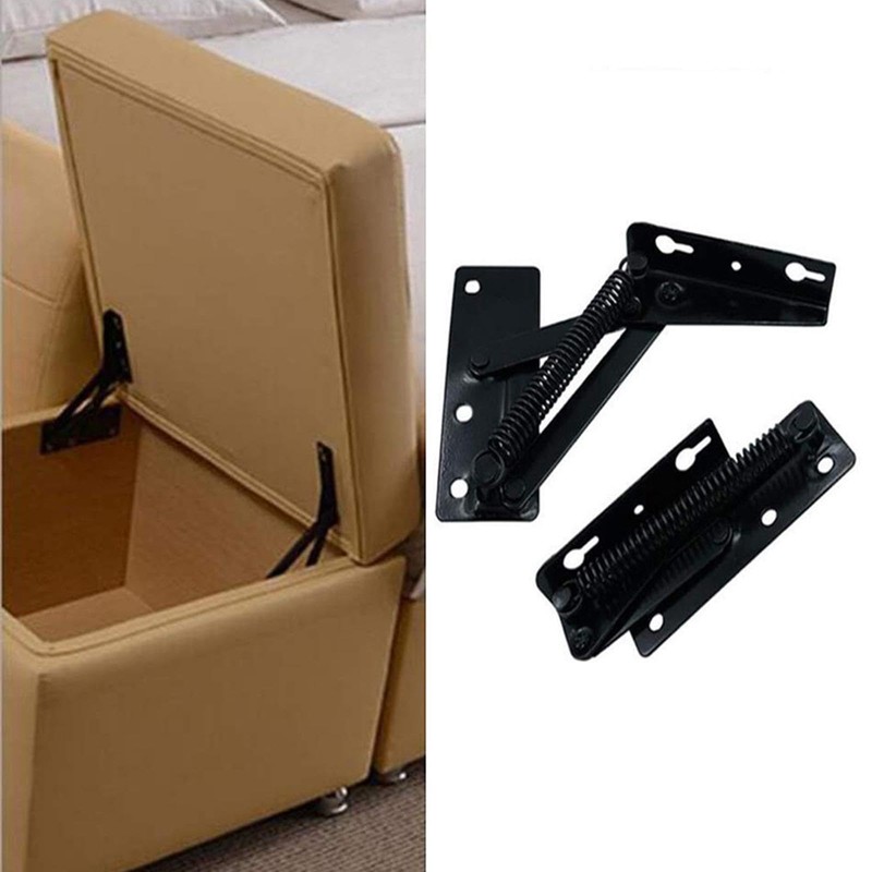 Milageto 2X 80 Degree Foldable Lifting Brackets Support Hinges Easy