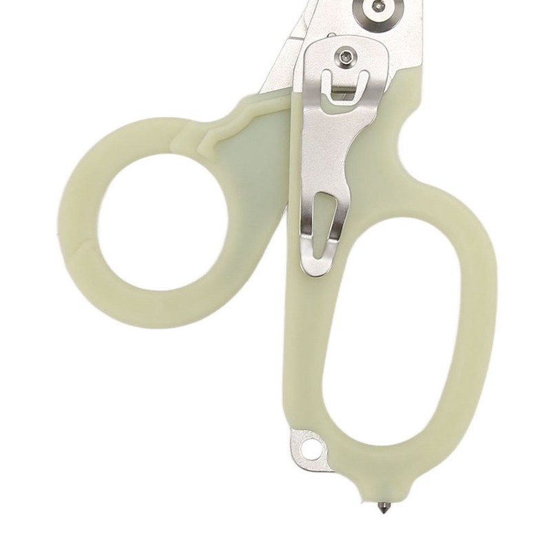 Emergency Response Shears Stainless Steel Luminous Multifunctional Foldable Scissors Pliers