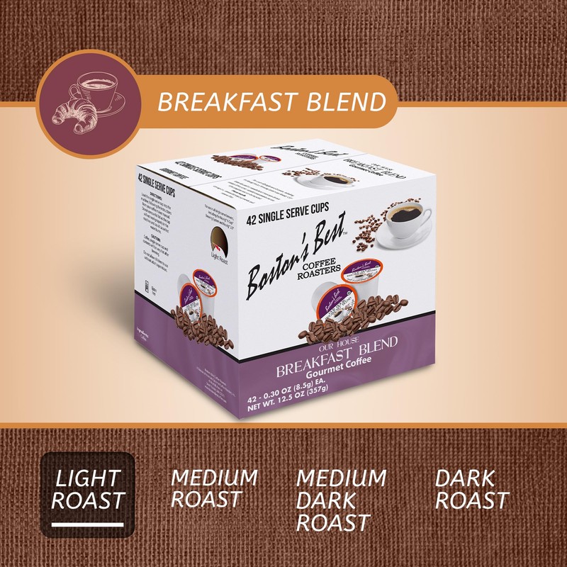 Boston’s Best - Smooth Light-Roast Breakfast Blend, Delicious Gourmet Coffee